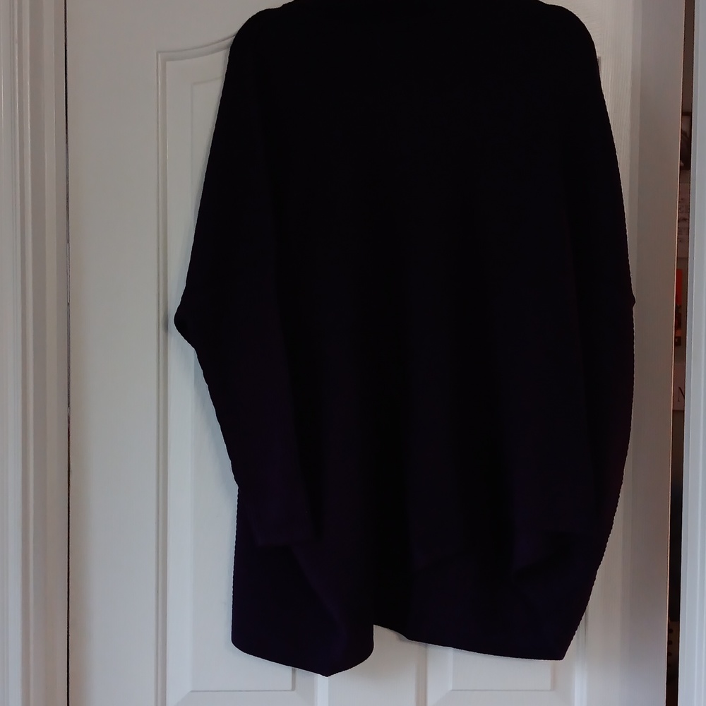Purple Turtleneck tunic high low sweater size L Make reasonable offers